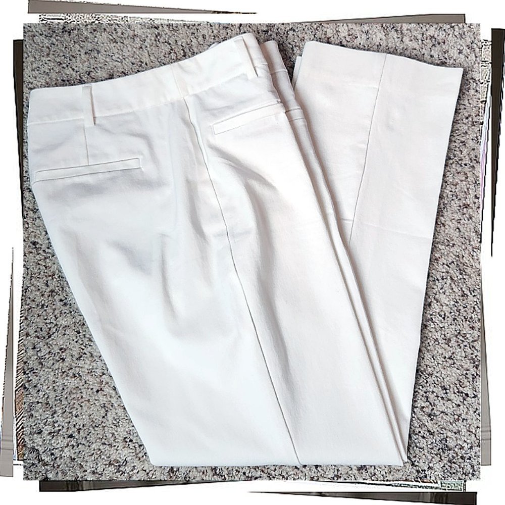 NWT: White Slim Kick Flare Pants (2) by Maeve - Picture 4 of 4